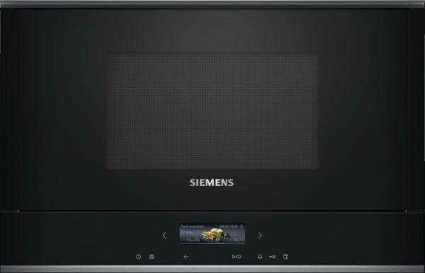 Siemens BE732L1B1 - iQ700, Einbau-Mikrowelle, Anschlag Links, Schwarz/Edelstahl, 60 x 38 cm